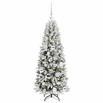 Albero di Natale artificiale con 150 LED Bianco 120 cm