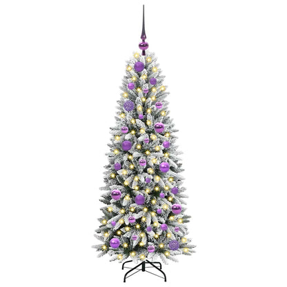 Albero di Natale artificiale con 150 LED Bianco 120 cm