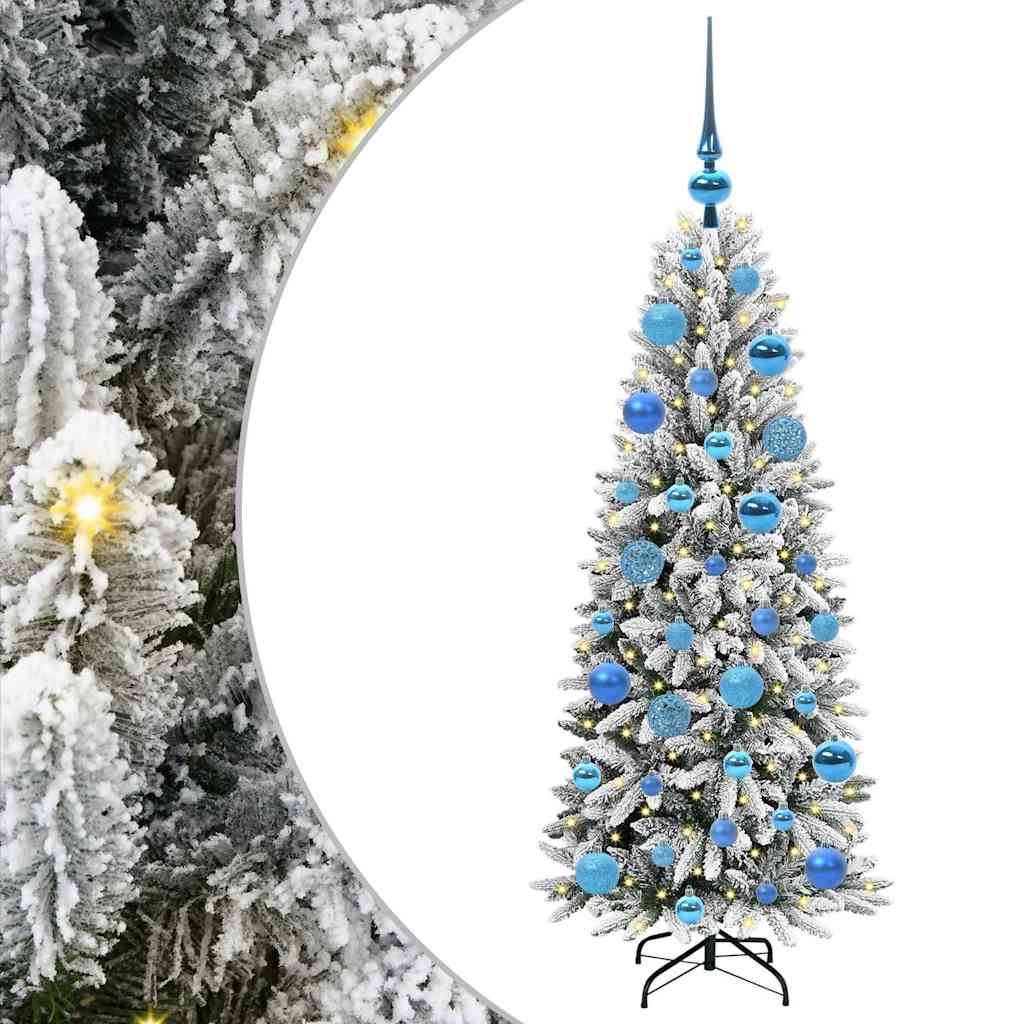 Albero di Natale artificiale con 150 LED Bianco 120 cm