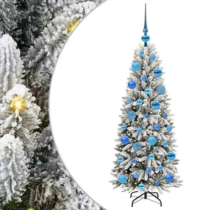 Albero di Natale artificiale con 150 LED Bianco 120 cm