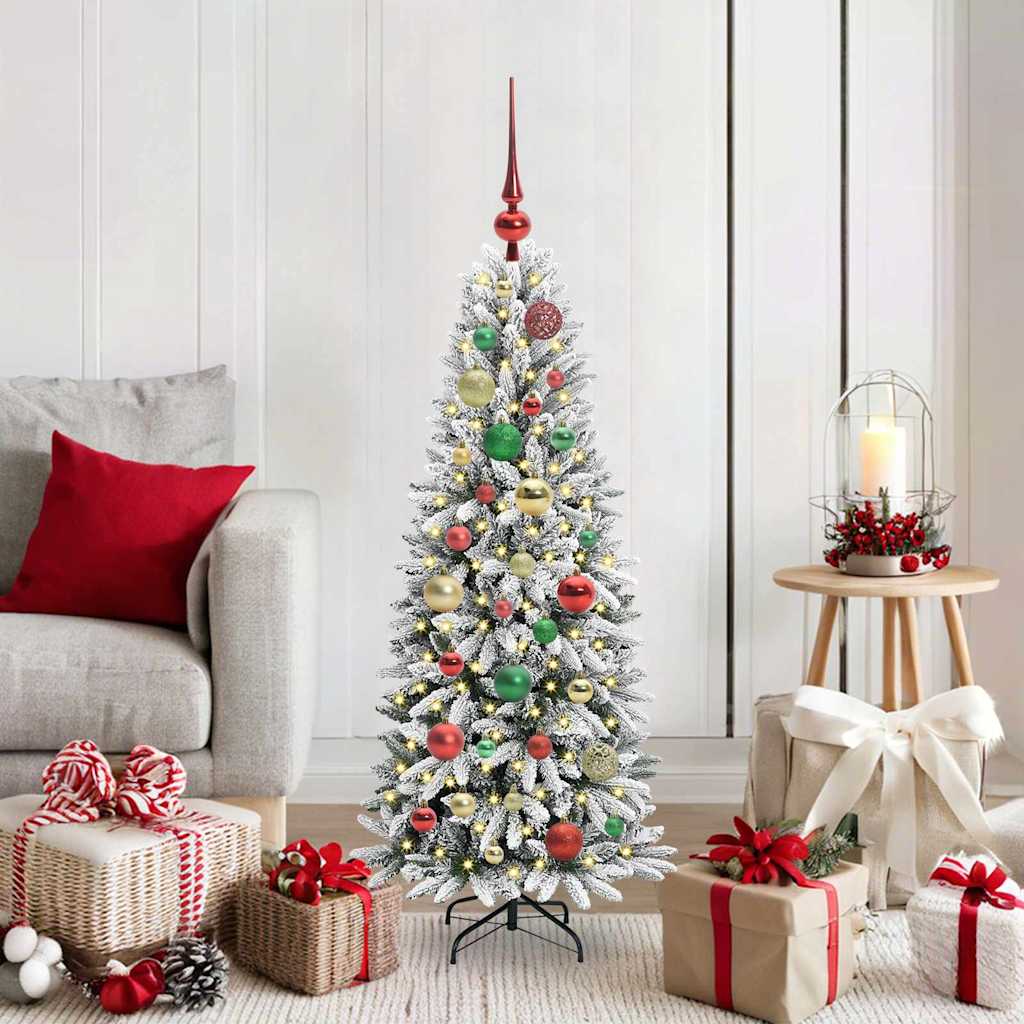 Albero di Natale artificiale con 150 LED Bianco 120 cm