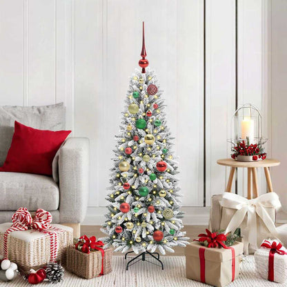 Albero di Natale artificiale con 150 LED Bianco 120 cm