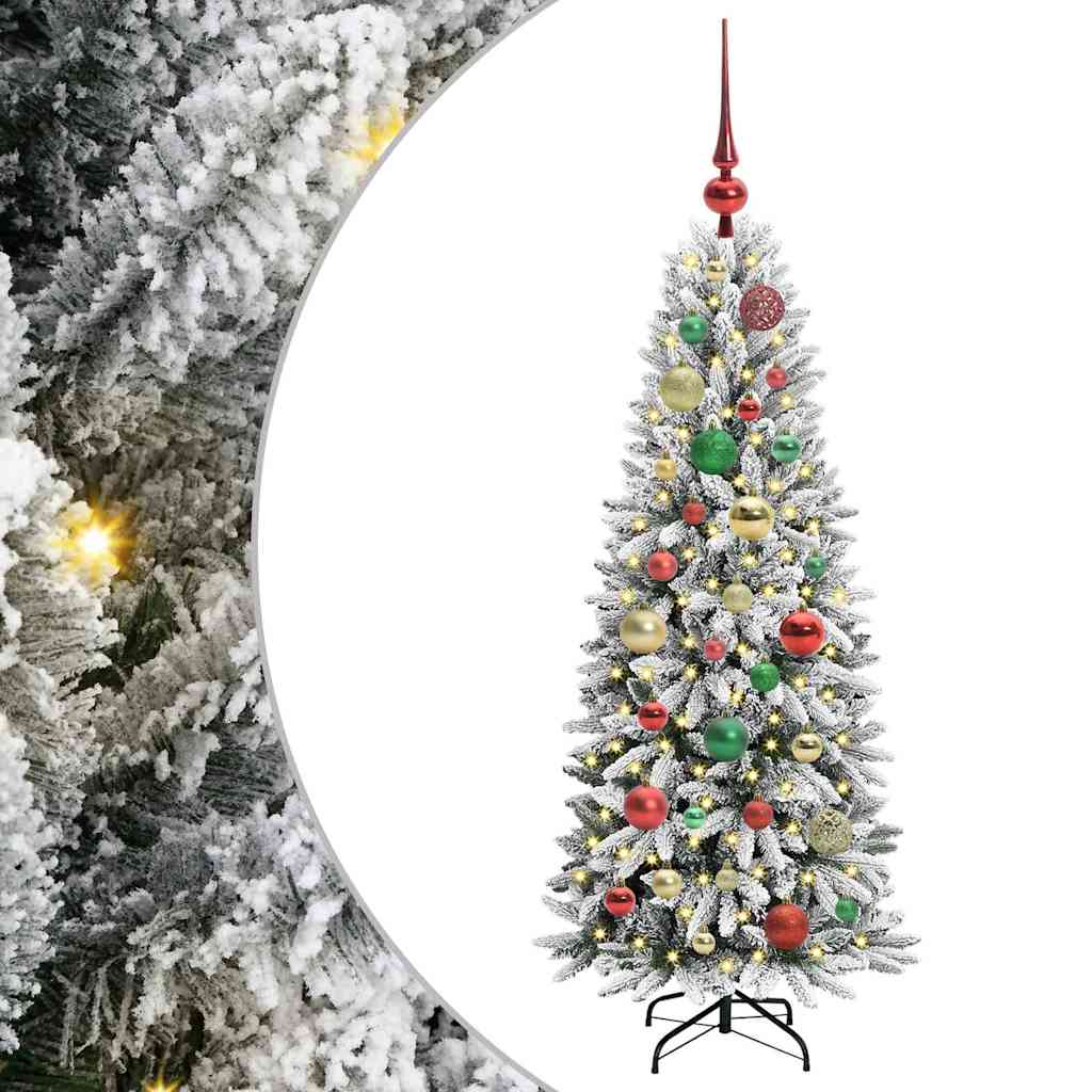 Albero di Natale artificiale con 150 LED Bianco 120 cm