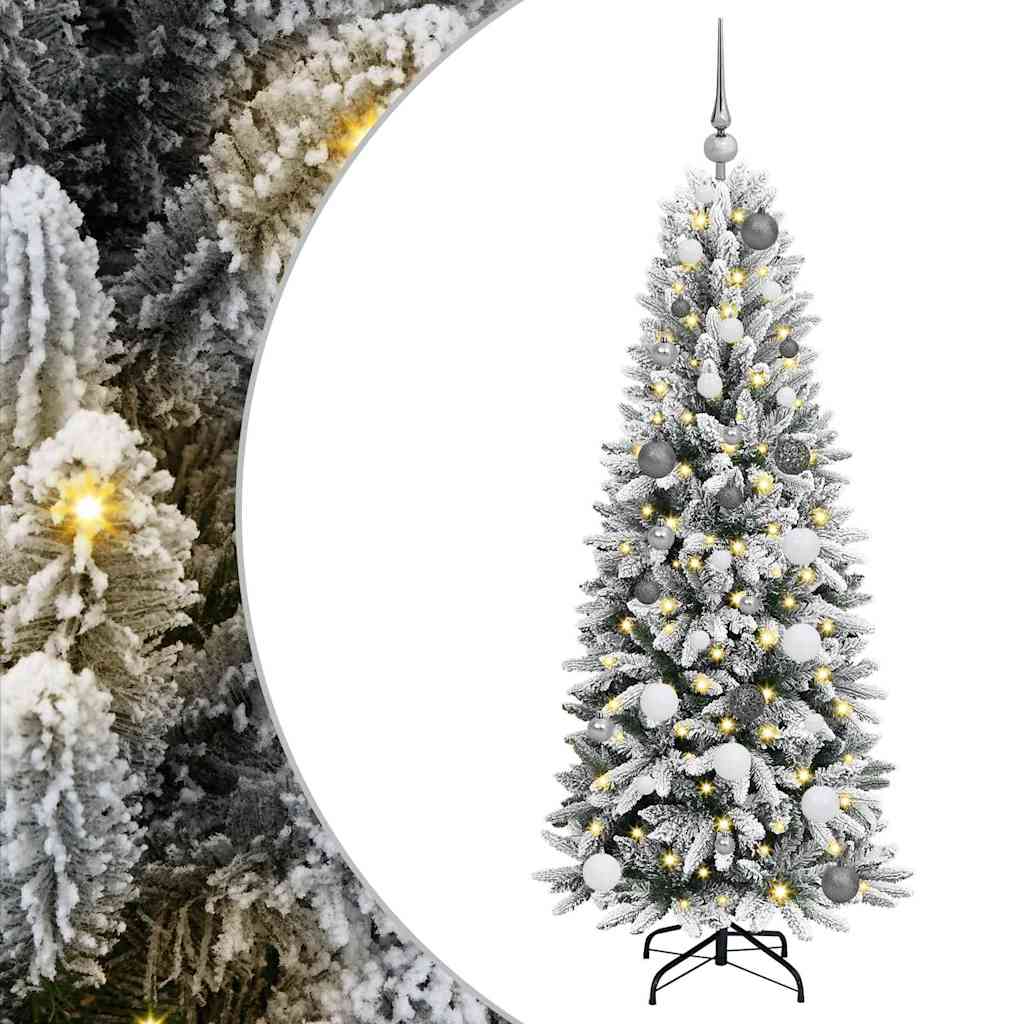 Albero di Natale artificiale con 150 LED Bianco 150 cm