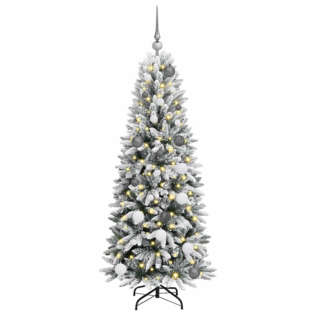Albero di Natale artificiale con 150 LED Bianco 150 cm