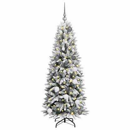 Albero di Natale artificiale con 150 LED Bianco 150 cm