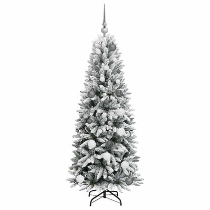 Albero di Natale artificiale con 150 LED Bianco 150 cm