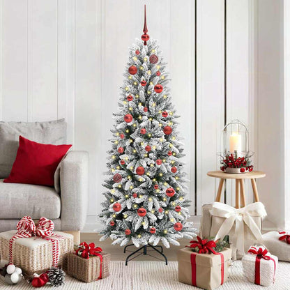 Albero di Natale artificiale con 150 LED Bianco 150 cm