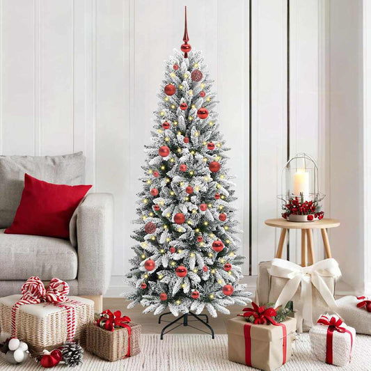Albero di Natale artificiale con 150 LED Bianco 150 cm