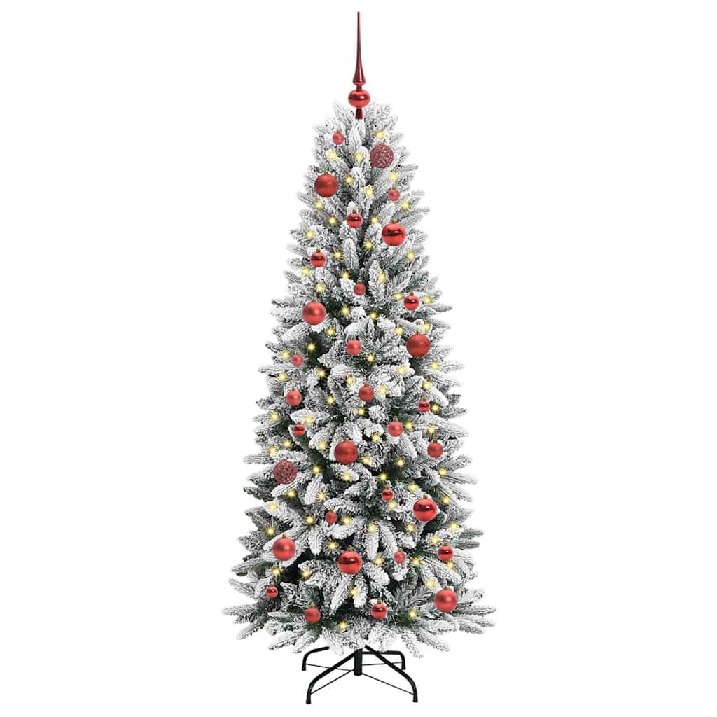 Albero di Natale artificiale con 150 LED Bianco 150 cm