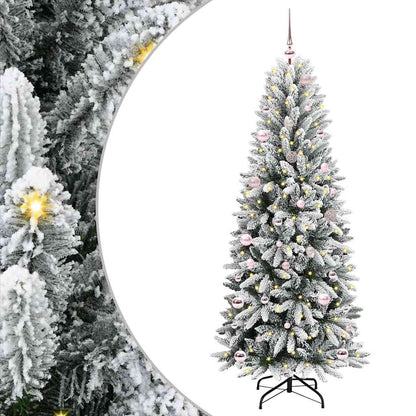 Albero di Natale artificiale con 150 LED Bianco 150 cm