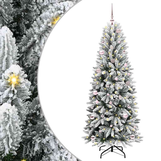 Albero di Natale artificiale con 150 LED Bianco 150 cm