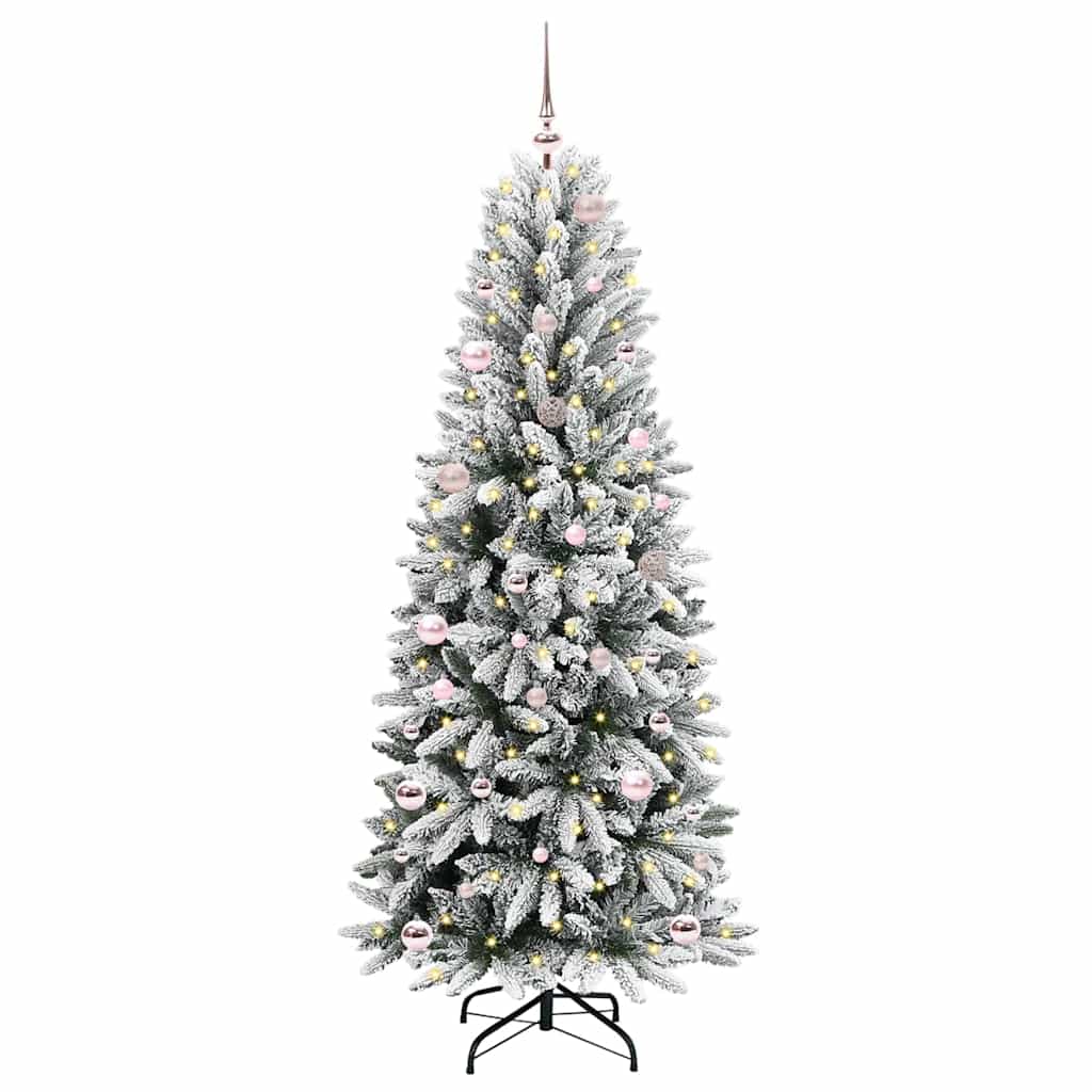 Albero di Natale artificiale con 150 LED Bianco 150 cm