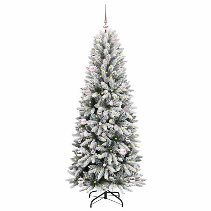Albero di Natale artificiale con 150 LED Bianco 150 cm
