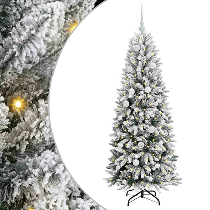 Albero di Natale artificiale con 150 LED Bianco 150 cm