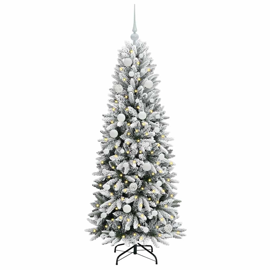 Albero di Natale artificiale con 150 LED Bianco 150 cm