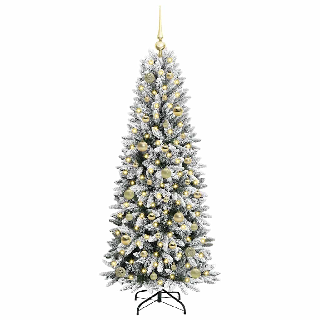Albero di Natale artificiale con 150 LED Bianco 150 cm