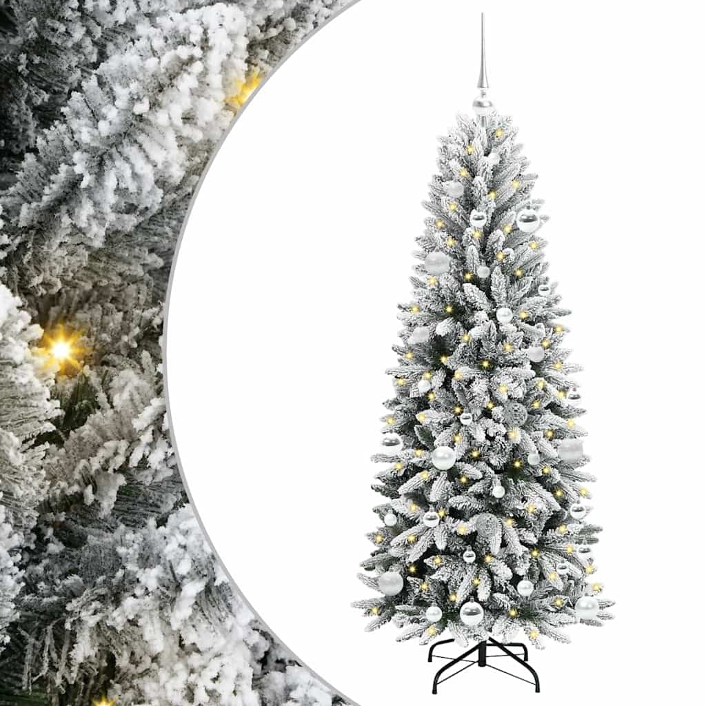 Albero di Natale artificiale con 150 LED Bianco 150 cm