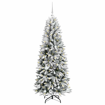 Albero di Natale artificiale con 150 LED Bianco 150 cm