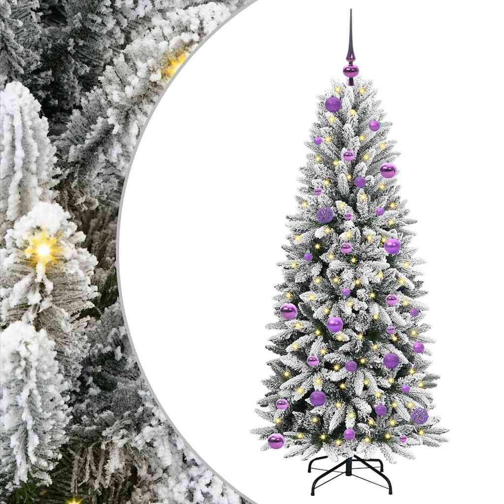 Albero di Natale artificiale con 150 LED Bianco 150 cm
