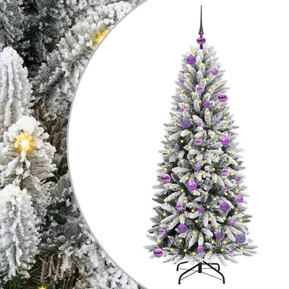 Albero di Natale artificiale con 150 LED Bianco 150 cm