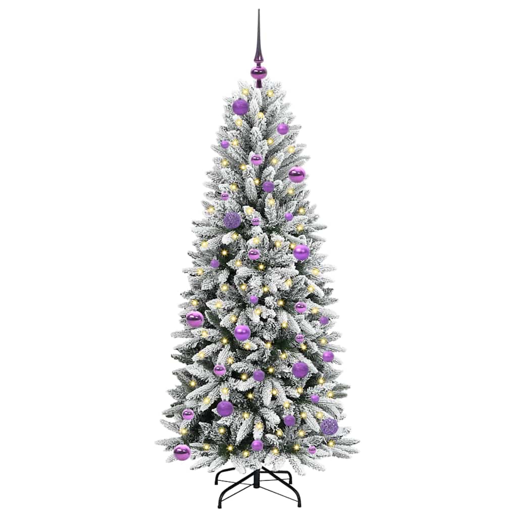 Albero di Natale artificiale con 150 LED Bianco 150 cm