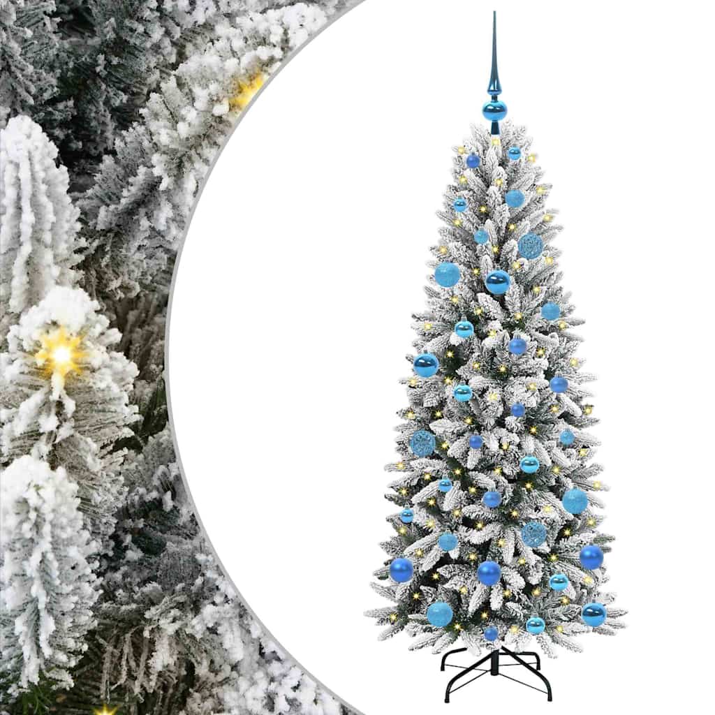 Albero di Natale artificiale con 150 LED Bianco 150 cm
