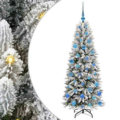 Albero di Natale artificiale con 150 LED Bianco 150 cm