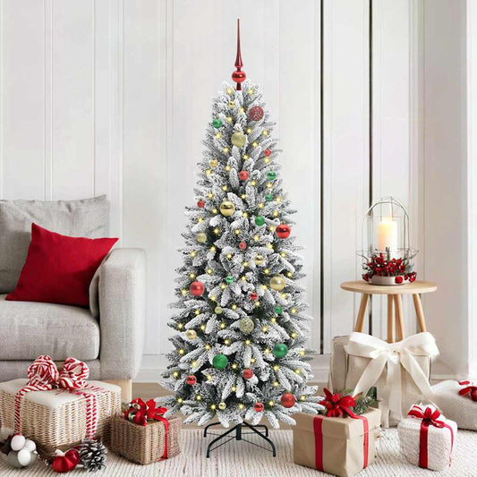 Albero di Natale artificiale con 150 LED Bianco 150 cm