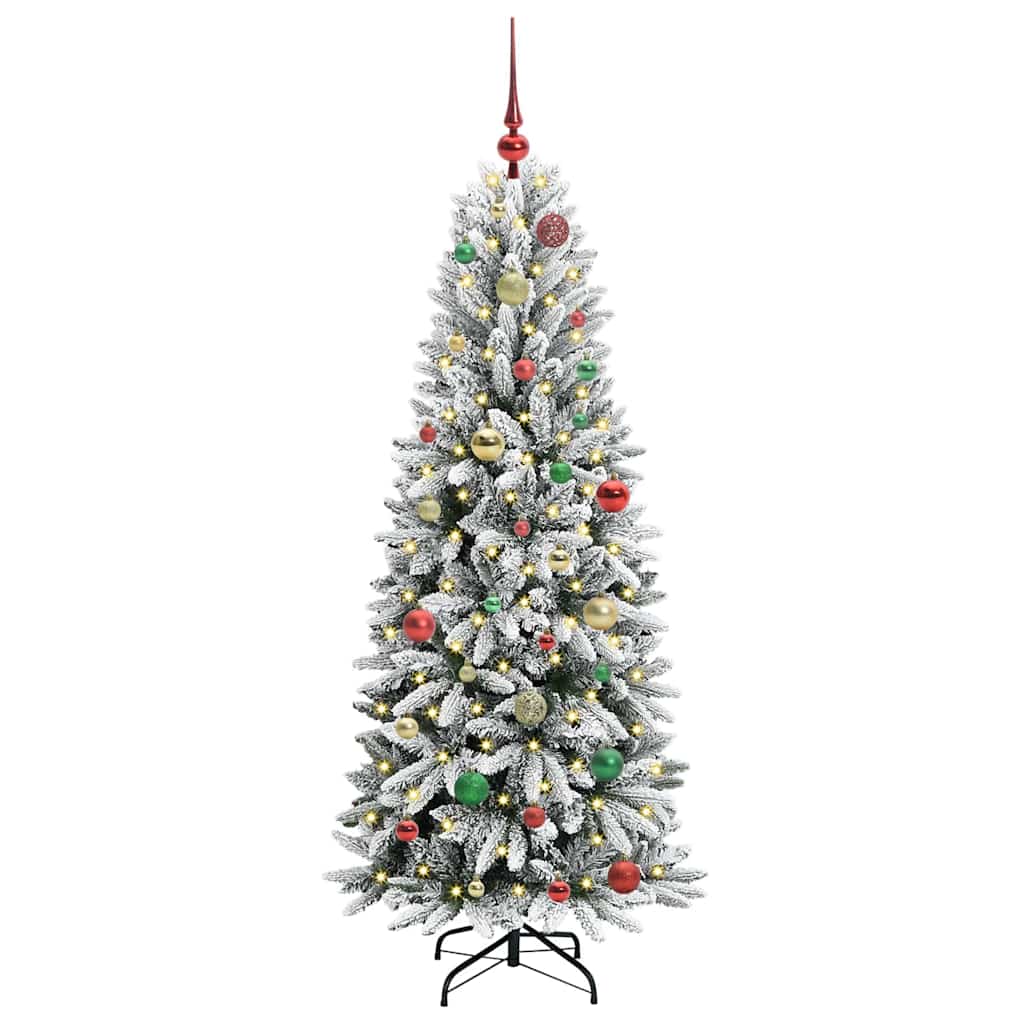 Albero di Natale artificiale con 150 LED Bianco 150 cm