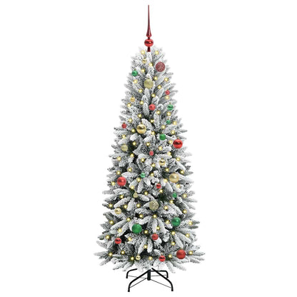 Albero di Natale artificiale con 150 LED Bianco 150 cm