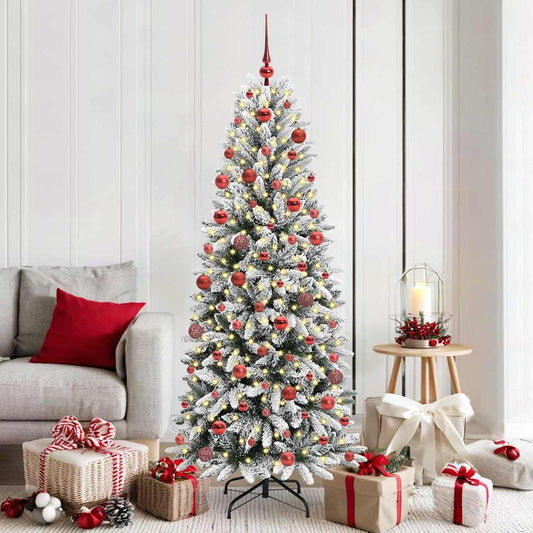 Albero di Natale artificiale con 300 LED Bianco 180 cm