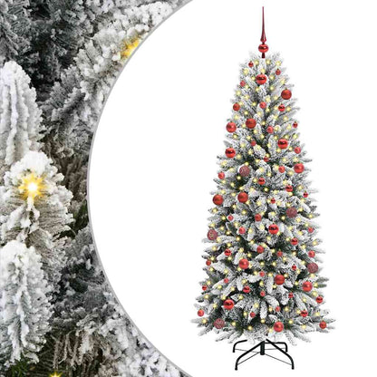 Albero di Natale artificiale con 300 LED Bianco 180 cm