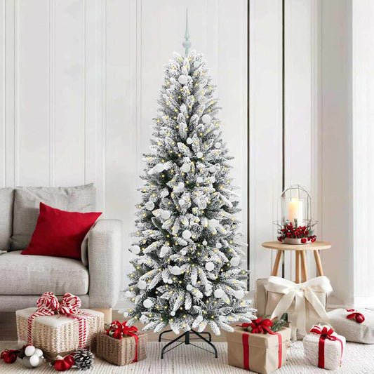Albero di Natale artificiale con 300 LED Bianco 180 cm