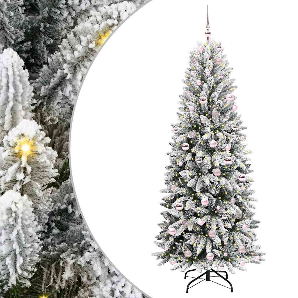 Albero di Natale artificiale con 300 LED Bianco 210 cm