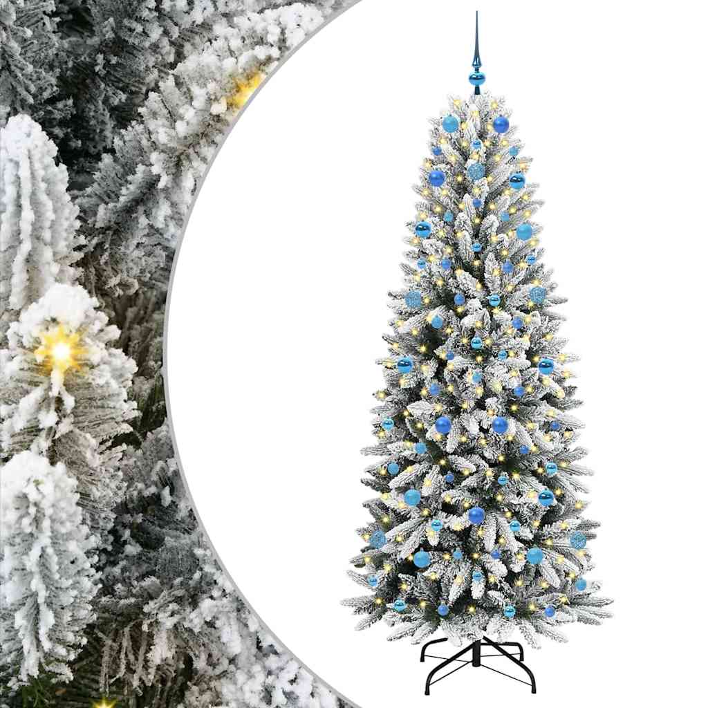 Albero di Natale artificiale con 300 LED Bianco 210 cm