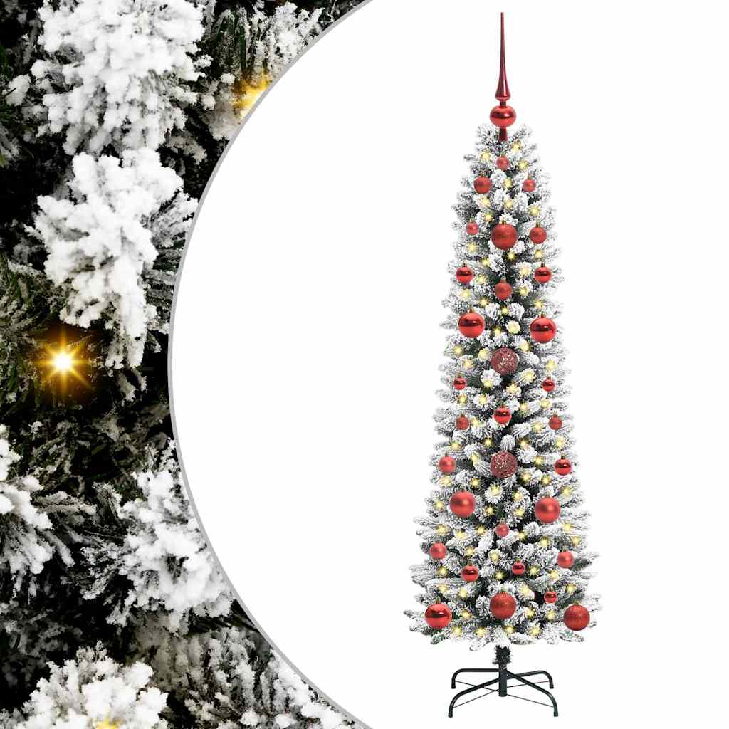 Albero di Natale artificiale con 150 LED Bianco 120 cm