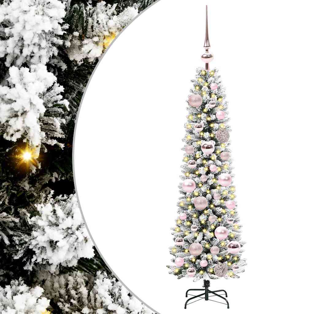 Albero di Natale artificiale con 150 LED Bianco 120 cm