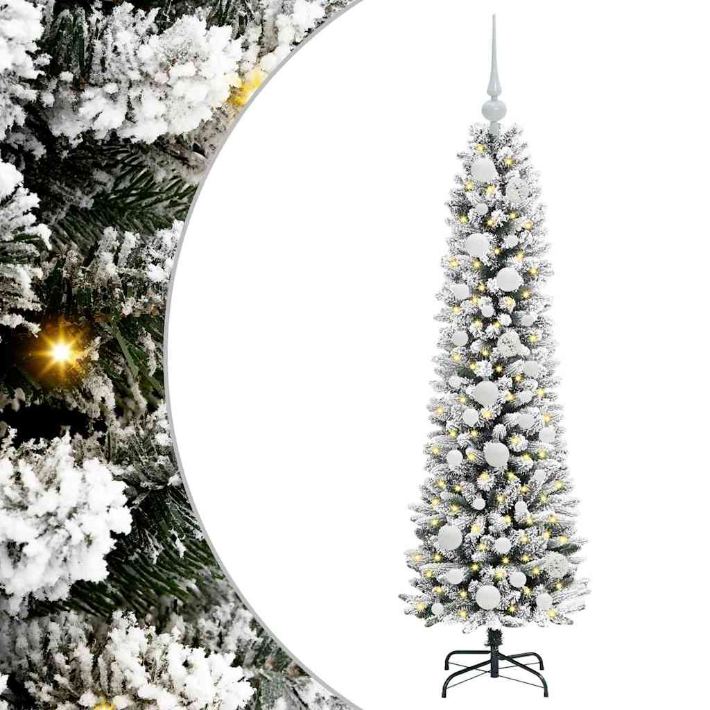 Albero di Natale artificiale con 150 LED Bianco 120 cm