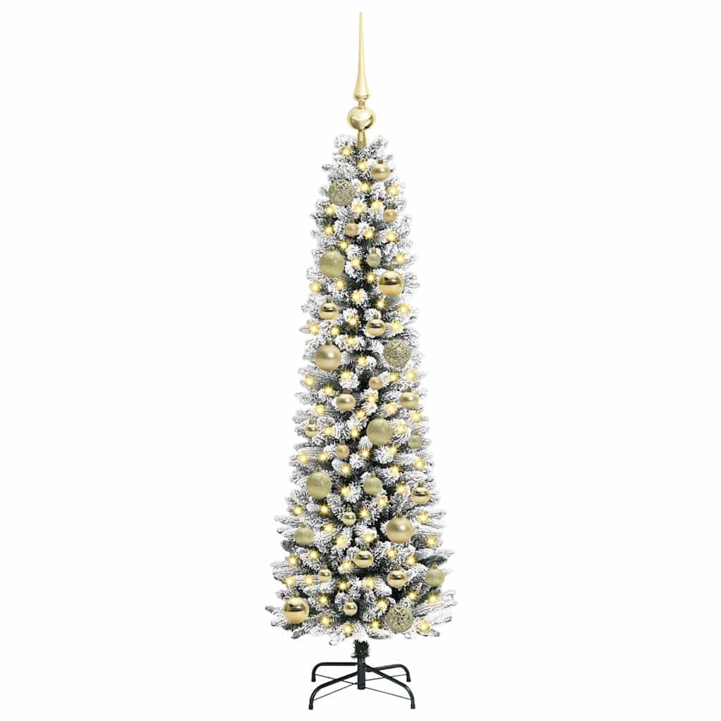 Albero di Natale artificiale con 150 LED Bianco 120 cm