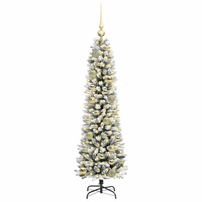 Albero di Natale artificiale con 150 LED Bianco 120 cm