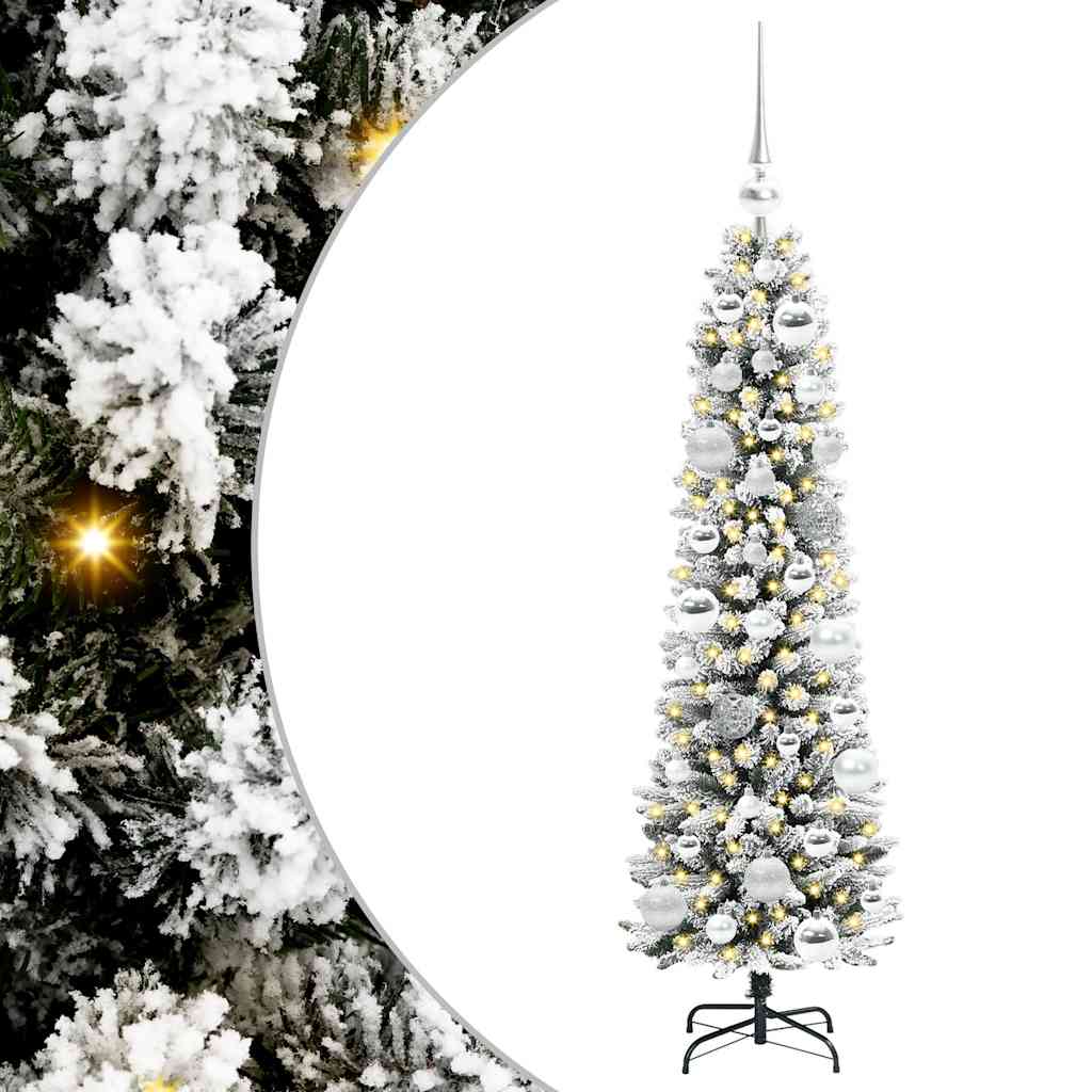 Albero di Natale artificiale con 150 LED Bianco 120 cm