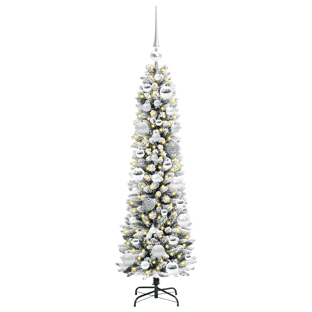 Albero di Natale artificiale con 150 LED Bianco 120 cm