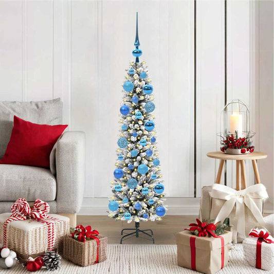 Albero di Natale artificiale con 150 LED Bianco 120 cm