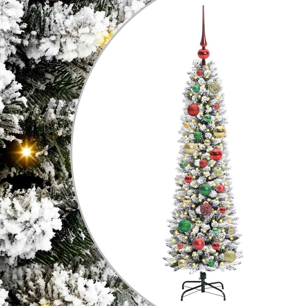 Albero di Natale artificiale con 150 LED Bianco 120 cm