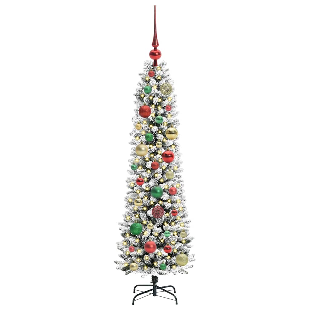 Albero di Natale artificiale con 150 LED Bianco 120 cm
