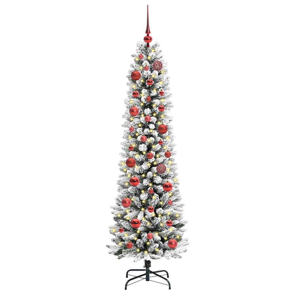 Albero di Natale artificiale con 150 LED Bianco 150 cm