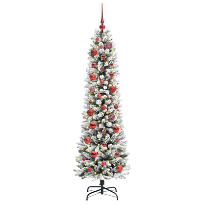 Albero di Natale artificiale con 150 LED Bianco 150 cm
