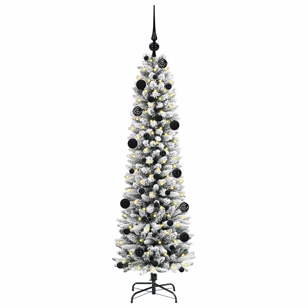 Albero di Natale artificiale con 150 LED Bianco 150 cm
