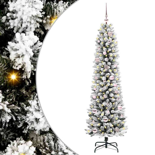 Albero di Natale artificiale con 150 LED Bianco 150 cm